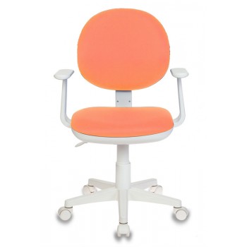Кресло детское Бюрократ CH-W356AXSN/15-75 оранжевый 15-75 колеса белый (пластик белый)